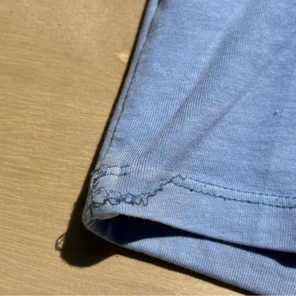 Blue short sleeve fitted scoop neck top women’s XS Aéropostale - Picture 7 of 8